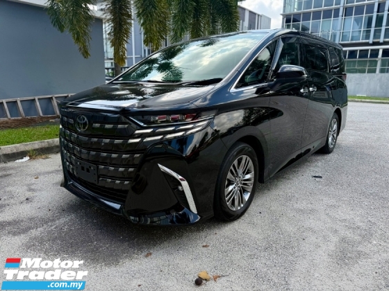 2023 TOYOTA ALPHARD Black color, Blind spot, 2.5 Z MPV