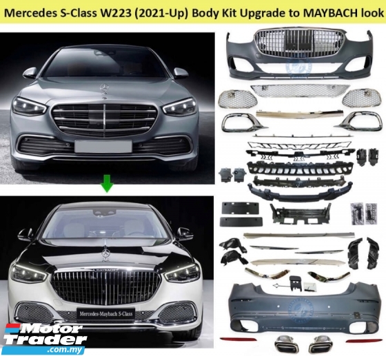Mercedes Benz W223 S class S63 AMG S450 maybach bodykit body kit front rear bumper grill grille cover skirt lip diffuser Exterior & Body Parts > Car body kits 
